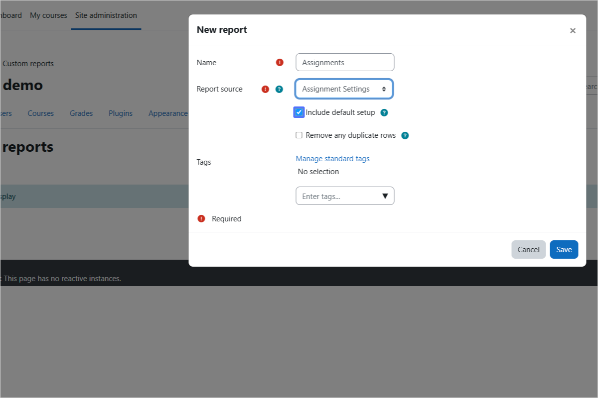 Selecting Default Setup (Optional)