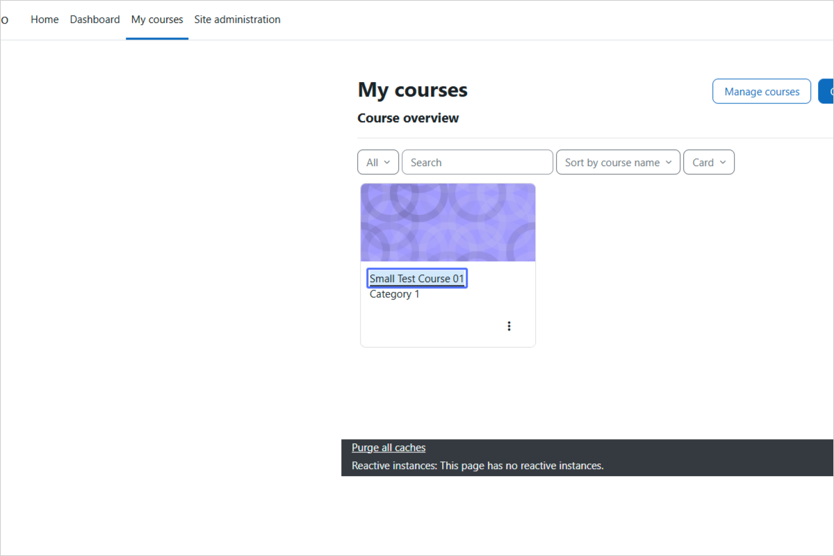 Selecting a Course