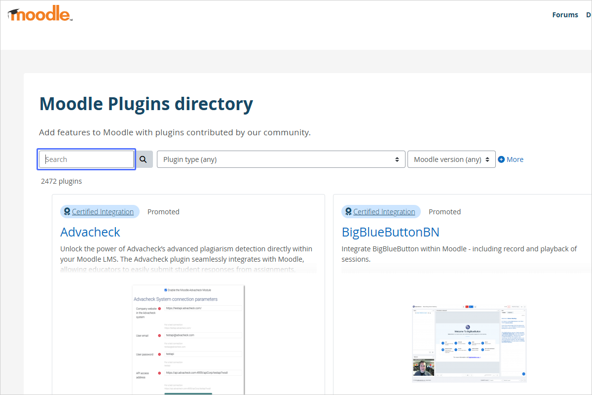 Searching for the Plugin