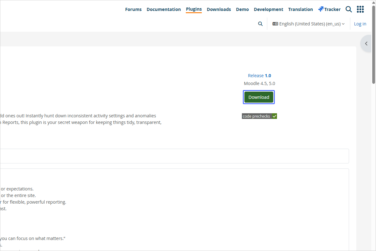 Downloading the Plugin